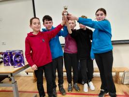 After a tight tie-break final, the winners, Glshieburn Primary